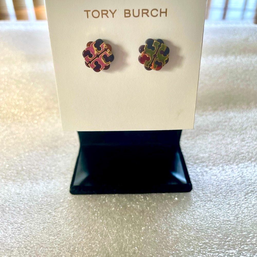 BRAND NEW Tory Burch Flower Stud Earrings